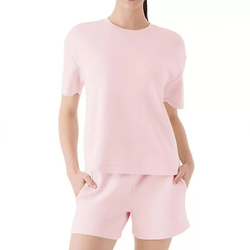 Pink T-Shirt NWT Sandwash Short Sleeve Crew Neck Member's Mark Women's Size XXL